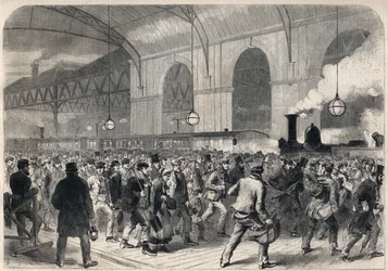 Arrival of the workmen